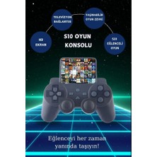 S10 Taşınabilir Renkli Ekran Çocuklar Için 520 Oyunlu Kablosuz Oyun Konsolu Atari Oyun Konsolu Game Stick Retro Konsol