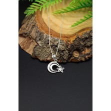 Midyat Nurtaş Gümüş Ay-Yıldız Model Telkari 925 Ayar Gümüş Kolye 201023028