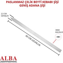 Genel Paslanmaz Kare Ciğer Şiş 6’lı Paket