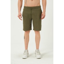 Polo State Erkek Crinkle Kumaş Regular Fit Şort Yeşil