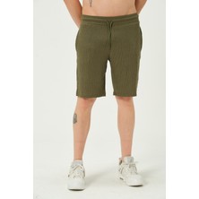Polo State Erkek Crinkle Kumaş Regular Fit Şort Yeşil