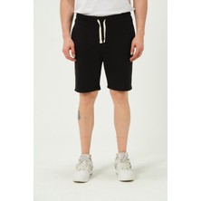 Polo State Erkek Regular Fit 3 Iplik Kumaş Şort Siyah