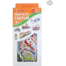 Diytoy Manyetik Taşıtlar Buzdolabı Magnet Eğitici Oyuncak Seti