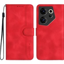 Bdt Shop Tecno Camon 20 Premier Case Dahili Mıknatıs Kapak Cüzdan ile Uyumlu (Yurt Dışından)