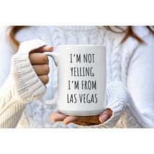 Bexdore Bağırmıyorum Las Vegas'lıyım Kupa - Las Vegas Kahve Kupaları - Ingilizce Kupa Bardağı