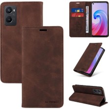 Bdt Shop Oppo A96 5g Manyetik Folio Cüzdan Pu Deri Koruyucu Kılıf (Yurt Dışından)