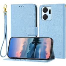 Bdt Shop Onur X7A Flip Folio Litchi Desen Cüzdan Pu Deri Kart Için Telefon Kılıfı (Yurt Dışından)