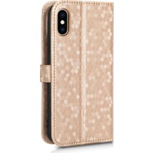 Bdt Shop IPhone X/xs Manyetik Toka Deri Cüzdan Kapak Geometrik Desen (Yurt Dışından)