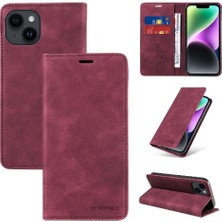 Bdt Shop Iphone 14 Için Kılıf Artı Manyetik Folio Cüzdan Koruyucu Pu Deri (Yurt Dışından)