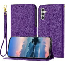 Bdt Shop Samsung Galaxy A54 5g Için Telefon Kılıfı Cüzdan Flip Folio Pu Deri Litchi (Yurt Dışından)