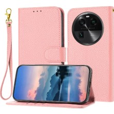 Bdt Shop Oppo Bulmak Için Telefon Kılıfı X6 Pro Flip Folio Pu Deri Litchi Desen Cüzdan (Yurt Dışından)