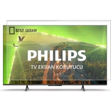 Best Ekran  Philips 65PUS8309 Tv Ekran Koruyucu - Philips 65" Inç 164 cm 4K Ambilight Kırılmaz Koruyucu Şeffaf Paneli