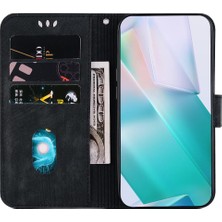 Bdt Shop Oppo RENO11 F Için Kılıf Cüzdan Kılıf Flip Folio Kabartmalı Sevimli Kaplan Kartı (Yurt Dışından)