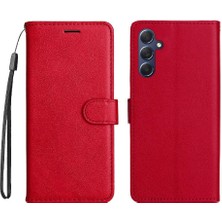 Bdt Shop Kart Yuvası ile Samsung Galaxy M54 Için Flip Case Klasik Düz Renk Yüksek (Yurt Dışından)