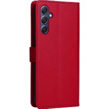 Bdt Shop Kart Yuvası ile Samsung Galaxy M54 Için Flip Case Klasik Düz Renk Yüksek (Yurt Dışından)