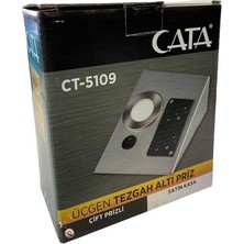 Cata 2W 6500K Beyaz Işık Rengi Çift Prizli Tezgah Aydınlatma CT-5109