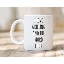 Bexdore Izgara Yapmayı Seviyorum Kupa - Izgara Kupa - Komik Izgara Hediyesi-Ingilizce Kupa Bardak