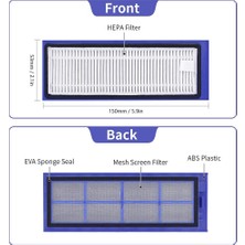 Robovac L70 Hibrit Robot Süpürge Parçaları Aksesuarları Için Hepa Filtre Değişimi, 4'lü Paket (Yurt Dışından)
