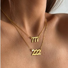 Emren Jewelry Melek Sayıları 925 Ayar Gümüş Kadın Kolye