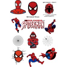 Fun Life 67 Parça Örümcek Adam - Spiderman Şeffaf Sticker Seti