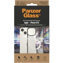 PanzerGlass MagSafe ClearCase Siyah Çerçeveli Kapak 2.4m iPhone 14 Uyumlu