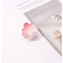 Mingjin Shop2 No.5 Boyutu Kiraz Çiçeği Tozu Saç Klip Buzlu Kapmak Klip Taze Çok Yönlü Köpekbalığı Klip Pan Saç Kapmak Takı (Yurt Dışından)
