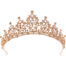 Mingjin Shop2 Kırmızı Barok Vintage Kristal Rhinestone Tiaras ve Taçlar Daha Fazla Renk Kraliçe Prenses Diadems Düğün Saç Aksesuarları Kadınlar Takı (Yurt Dışından)