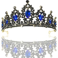 Mingjin Shop2 Kırmızı Barok Vintage Kristal Rhinestone Tiaras ve Taçlar Daha Fazla Renk Kraliçe Prenses Diadems Düğün Saç Aksesuarları Kadınlar Takı (Yurt Dışından)