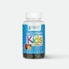 Timuvit Multivitamin For Kids 60 Gummies Çocuklar İçin Çiğnenebilir Multivitamin - İyot, Çinko ve Kolin İçeren Gıda Takviyesi