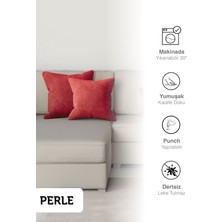 PERLE HOME DAİLY SERİES KIRMIZI KIRLENT YASTIK KILIFI