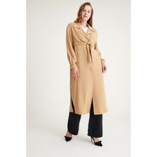 Olcay Erkek Yaka Önden Bağlamalı Astarsız Kap Kamel 6585