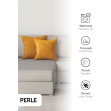 Perle Home Daily Series Safran Rengi Kırlent Yastık Kılıfı