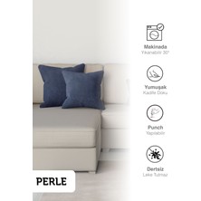 Perle Home Daily Series Uzay Mavisi Rengi Kırlent Yastık Kılıfı