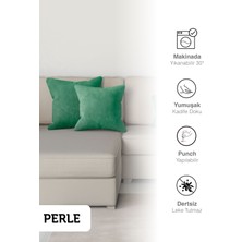 Perle Home Daily Series Zümrüt Yeşili Rengi Kırlent Yastık Kılıfı