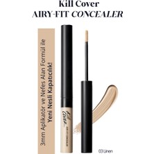 Clio Hafif Formüllü, Uzun Süre Kalıcı Kapatıcı Clio Kill Cover Airy-Fit Concealer (3 Linen)