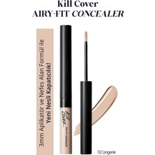 Clio Hafif Formüllü, Uzun Süre Kalıcı Kapatıcı Clio Kill Cover Airy-Fit Concealer (2 Lingerie)