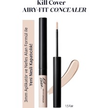 Clio Hafif Formüllü, Uzun Süre Kalıcı Kapatıcı Clio Kill Cover Airy-Fit Concealer (1.5 Fair)