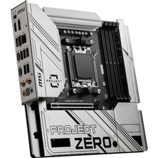 MSI MB B650M PROJECT ZERO AM5 DDR5 7600MHZ(OC) HDMI DP M.2 USB3.2 2.5G LAN WI-FI 6E mATX