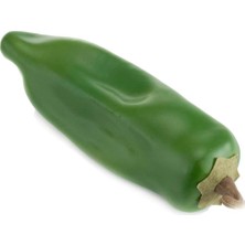 Nettenevime Yapay Yeşil Biber Köy Biberi 1ADET 15*4 cm Gerçek Boyut