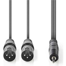 Nedis 2X XLR 3 Pin Erkek - 3.5 mm Erkek