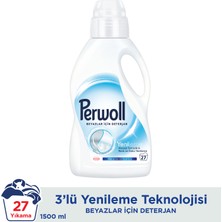 Perwoll Hassas Bakım Sıvı Çamaşır Deterjanı 1,5L (27 Yıkama) Beyaz Yenileme