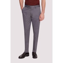 Ysf Erkek Koyu Gri Regular Fit Kanvas Pantalon