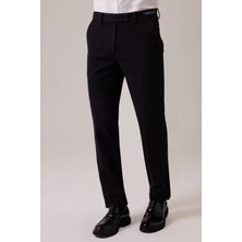 Ysf Erkek Siyah Düz Regular Fit Kot Pantolon