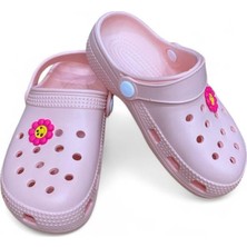Cihan Shoes Kız Çocuk Sabo Plaj Havuz Banyo Günlük Terlik & Sandalet Pudra Renk