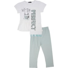 Bebelop Kız Çocuk Baskılı Fırfırlı Püsküllü 2'li Alt Üst Takım