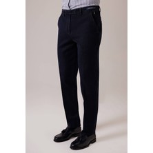 Ysf Erkek Lacivert Regular Fit Yan Cep Kanvas Pantolon