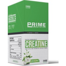 Prime Nutrition Creatine 24 Saşe x 6 Gram Yeşil Elma - Kreatin Monohidrat  Mikronize ( Tek Kullanımlık Paket )