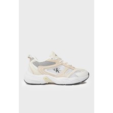 Calvin Klein Kalın Tabanlı Retro Model Tennis Su-Mesh Sneaker Ayakkabı YW0YW008910GG Bayan Ayakkabı YW0YW00891 0gg