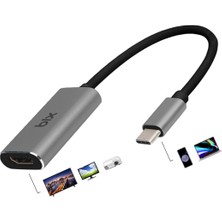 Bix BX01HB Type-C to 4K@30Hz HDMI, Macbook / Windows Uyumlu Grafik Adaptörü