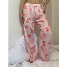 Kinua Studio Poplin Kumaş Beli Lastlikli Pantolon